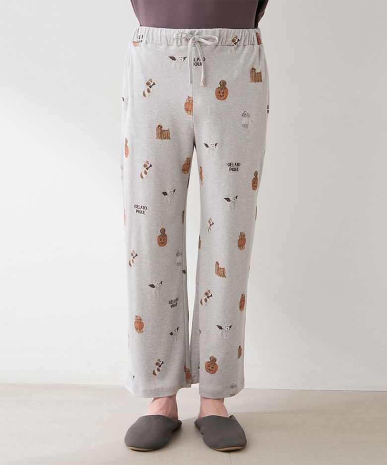[HALLOWEEN] HOMME DOGS 패턴 롱 팬츠 PMCP264332