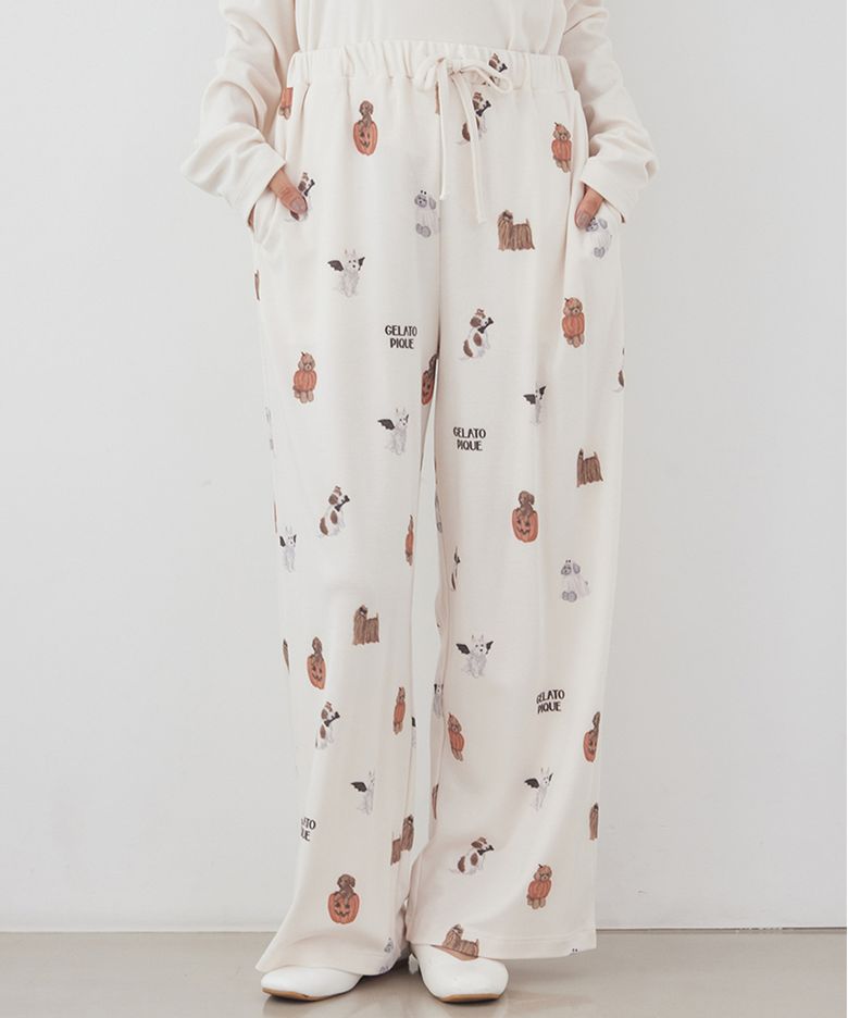 [HALLOWEEN] DOGS 패턴 롱 팬츠 PWCP264329