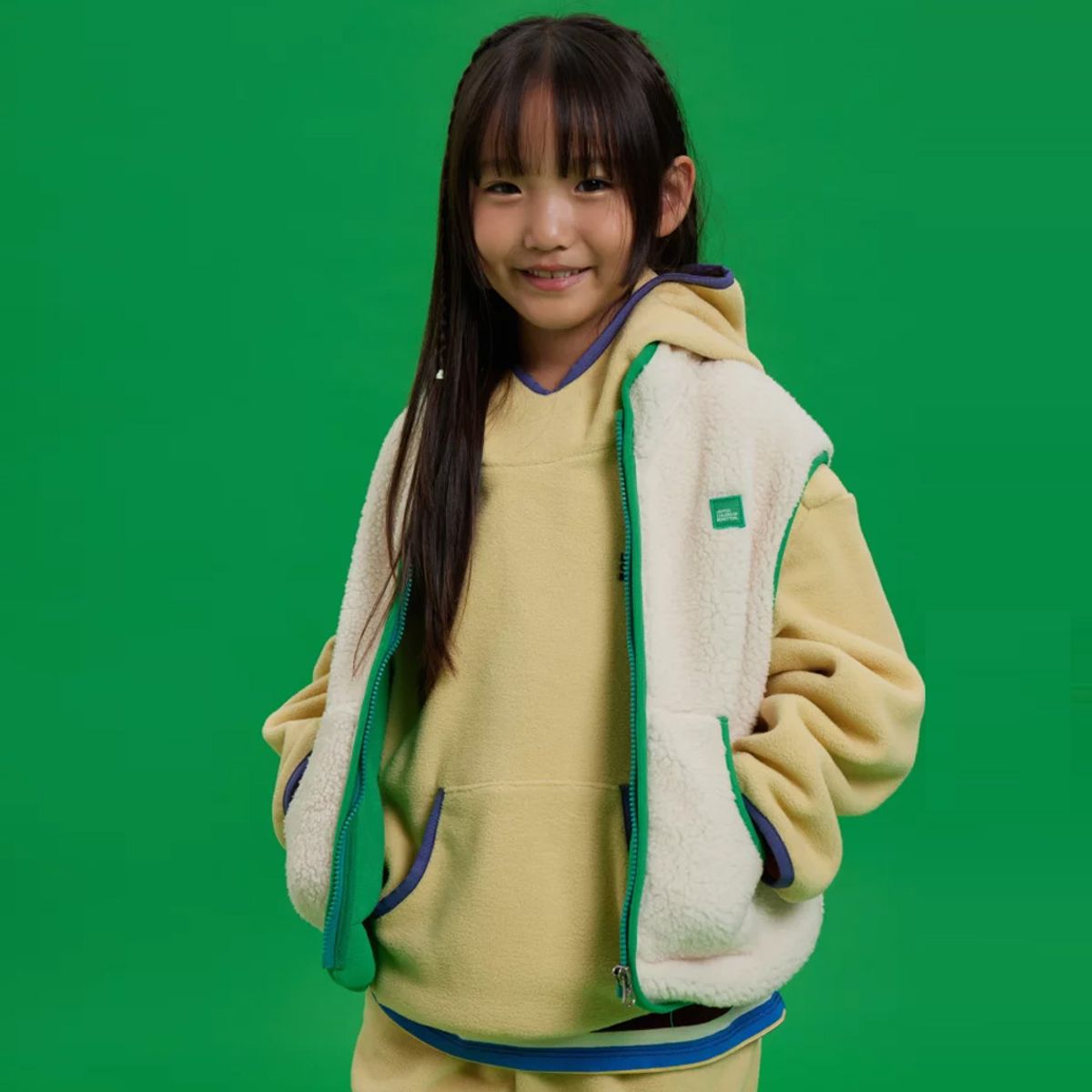 베네통키즈(BENETTONKIDS) [파밀리아] 플리스 베스트_QAVTG1661IV