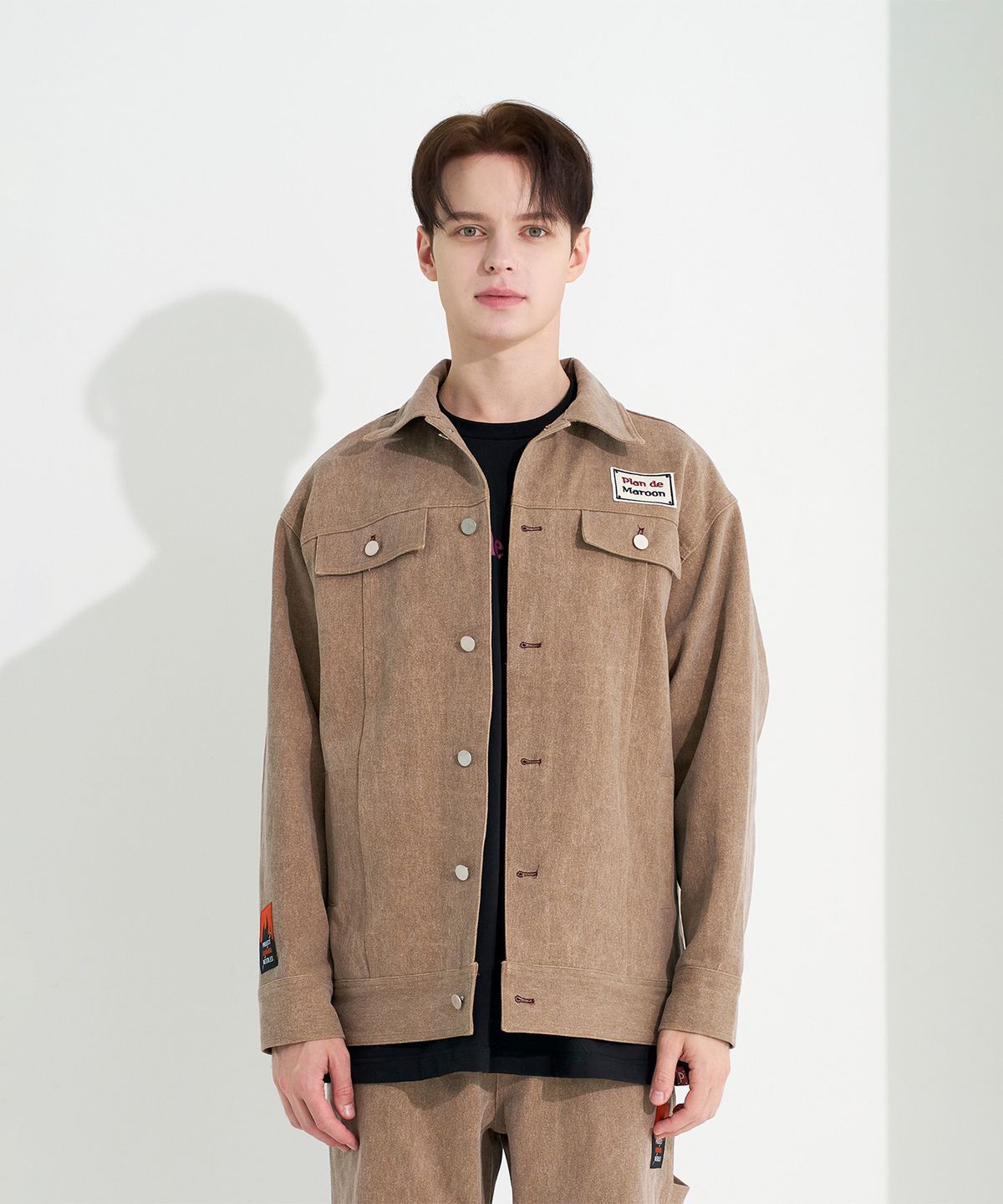 플랑 드 마룬(PLAN DE MAROON) PIGMENT JACKET_BROWN