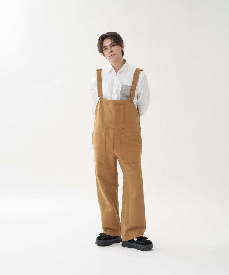 WOOL OVERALL_CAMEL