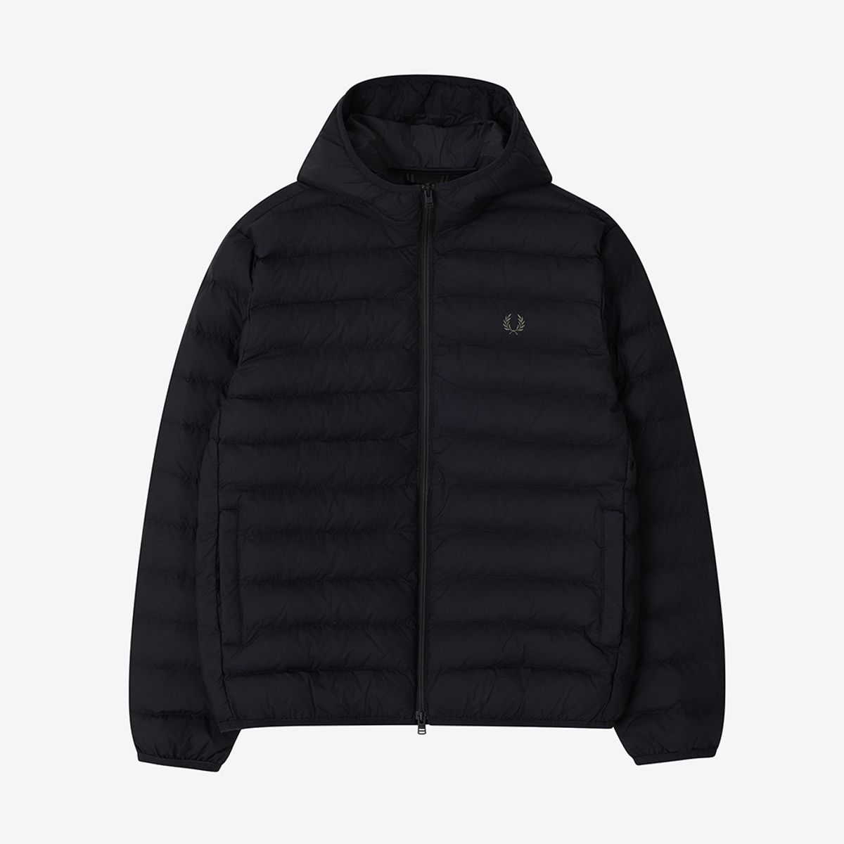 프레드페리(FRED PERRY) [Sport] 후드 인슐레이트 재킷 - 블랙 AFPM2G38553-220