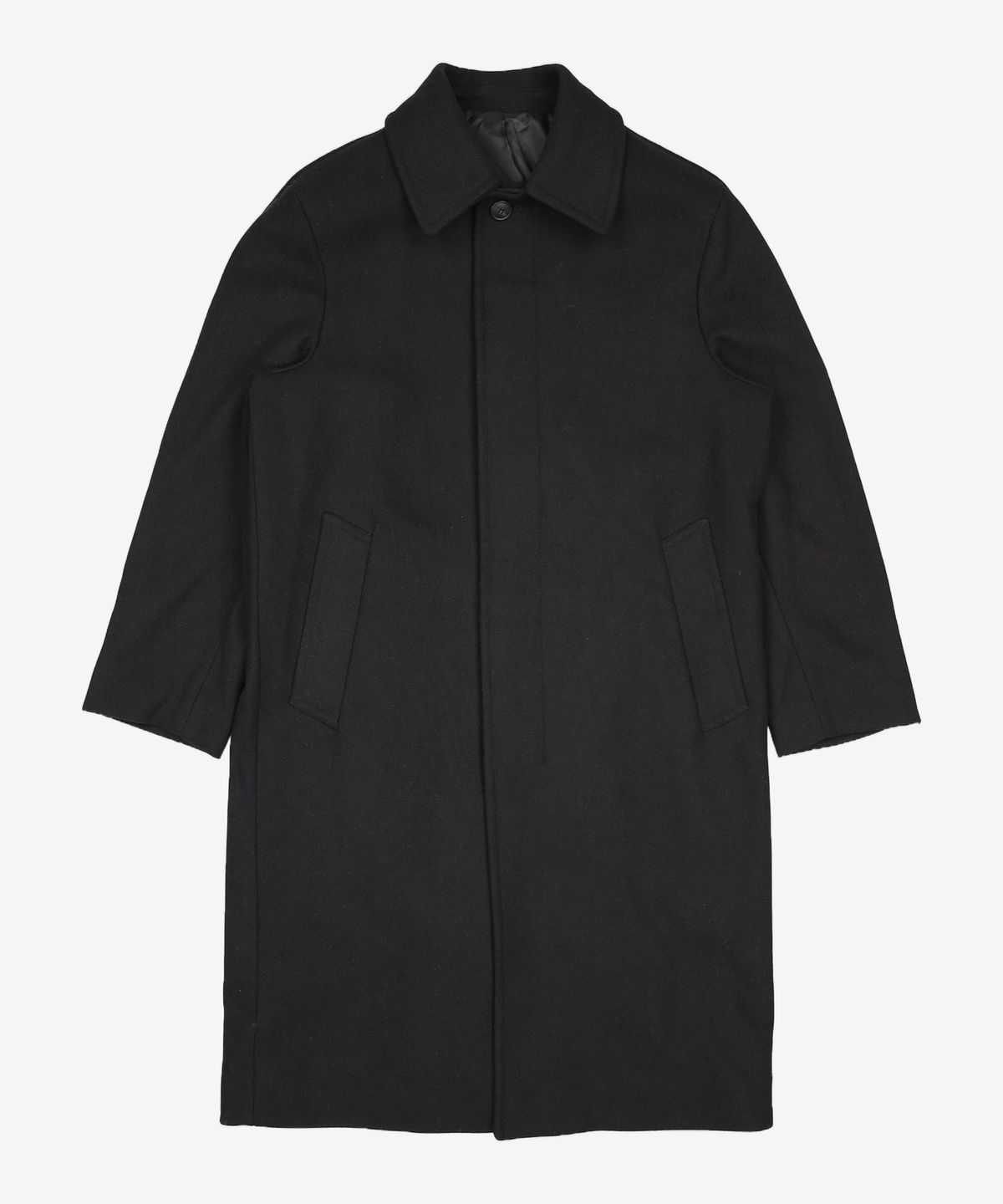 에스티코(STCO) 미니멀 발마칸 WOOL 코트_블랙 (오버핏) M