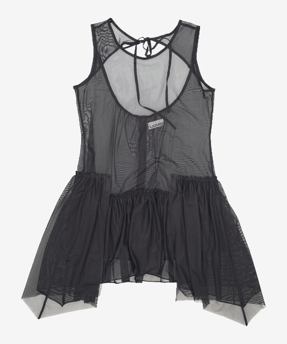 뚜오미오(TUOMIO) MULTI LAYER MESH DRESS [BLACK] 2