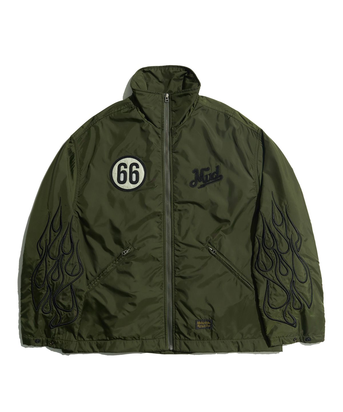 미드업데이트(MIDUPDATE) No.66 Vintage Biker Windbreaker_GRN