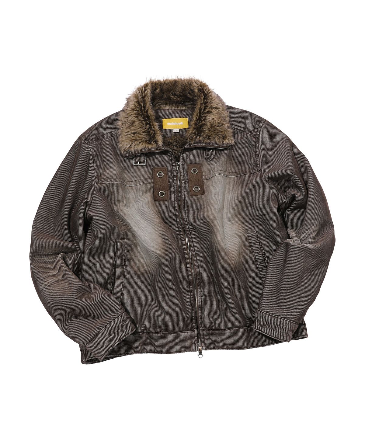 메인부스(MAINBOOTH) Wolf Corduroy Fur Jacket(BROWN)