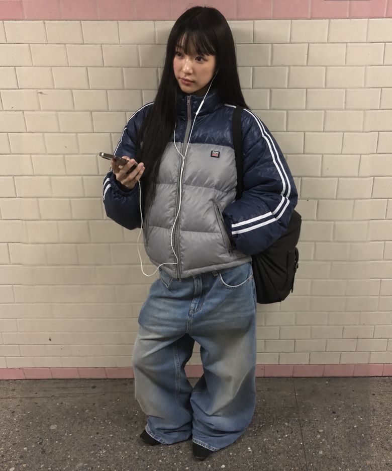 SC 트랙 덕다운 자켓(네이비)