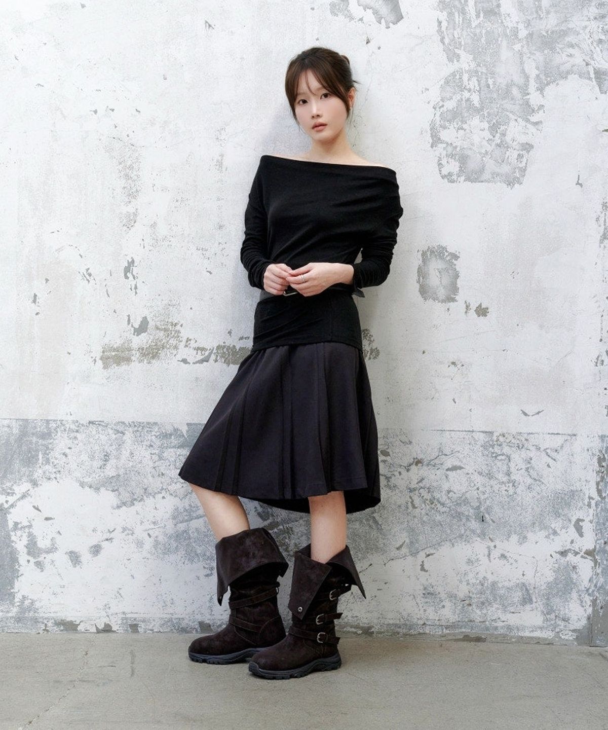솔트앤초콜릿(SALT AND CHOCOLATE) STAY MOVE 롱부츠 412648011 (4cm)