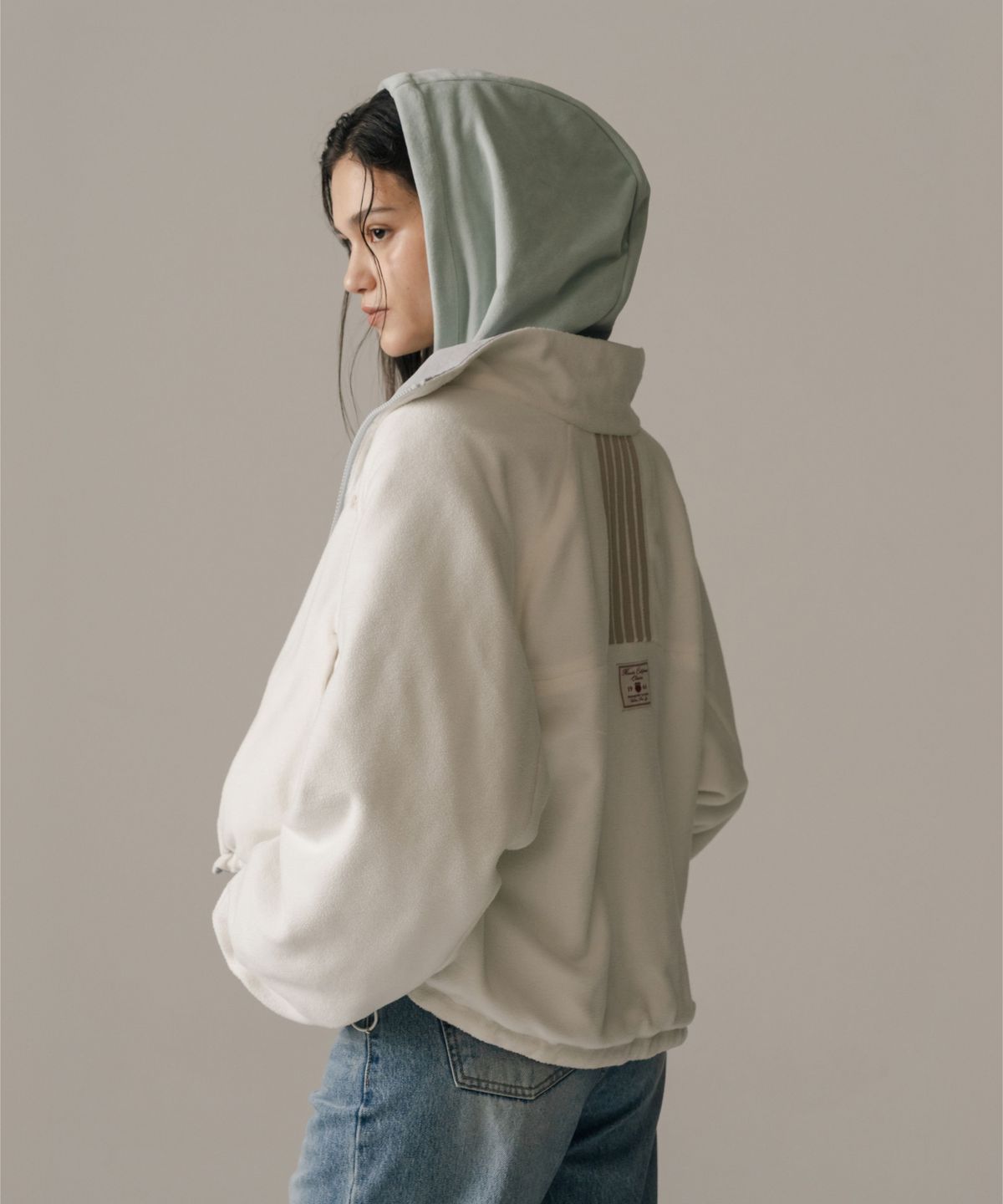 케이스위스(K-SWISS) 여성 올코트 리버서블 플리스 자켓_1KSJKWV501IV