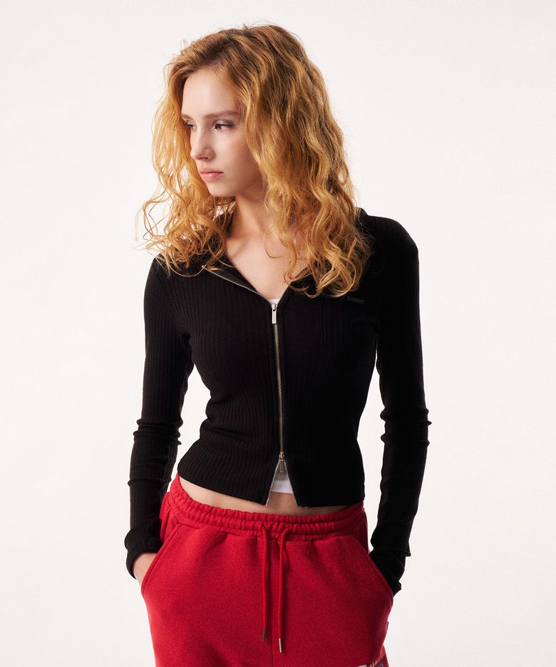 [W] REC SQUEEZE HOODIE [BLACK]