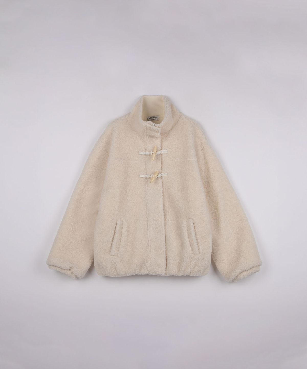 로라로라(ROLAROLA) TOGGLE FLEECE ZIP UP IVORY