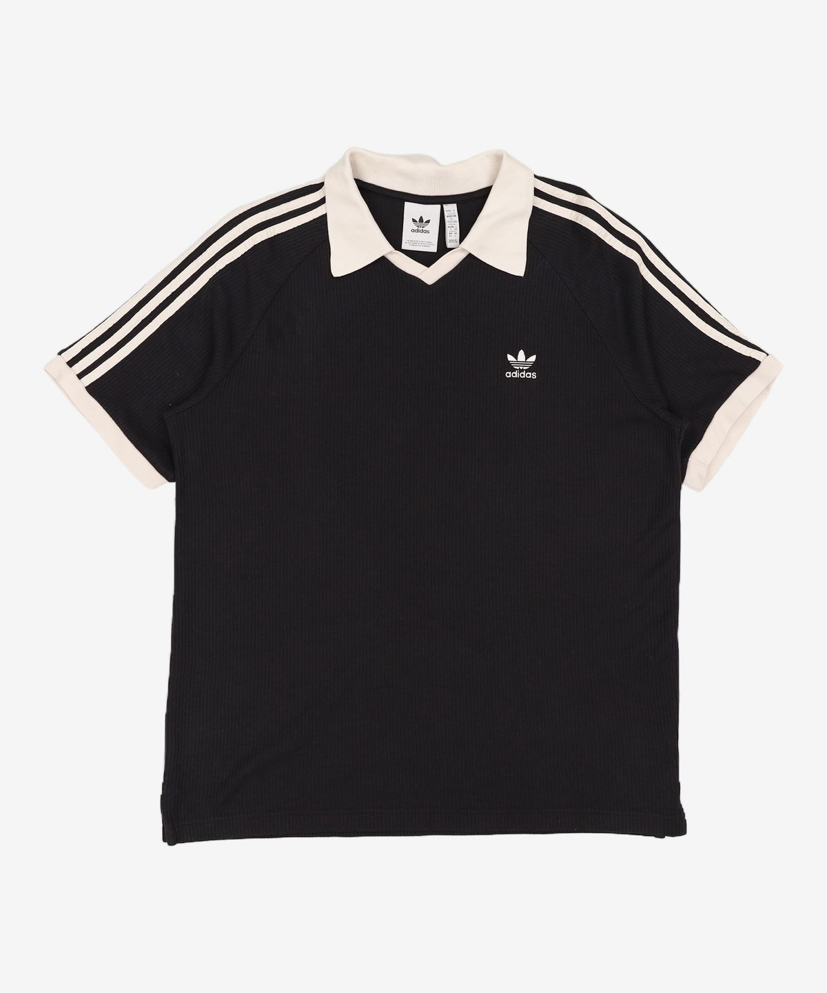 아디다스(ADIDAS) 와플 반팔 폴로 셔츠 - 블랙 / JV9266 XL