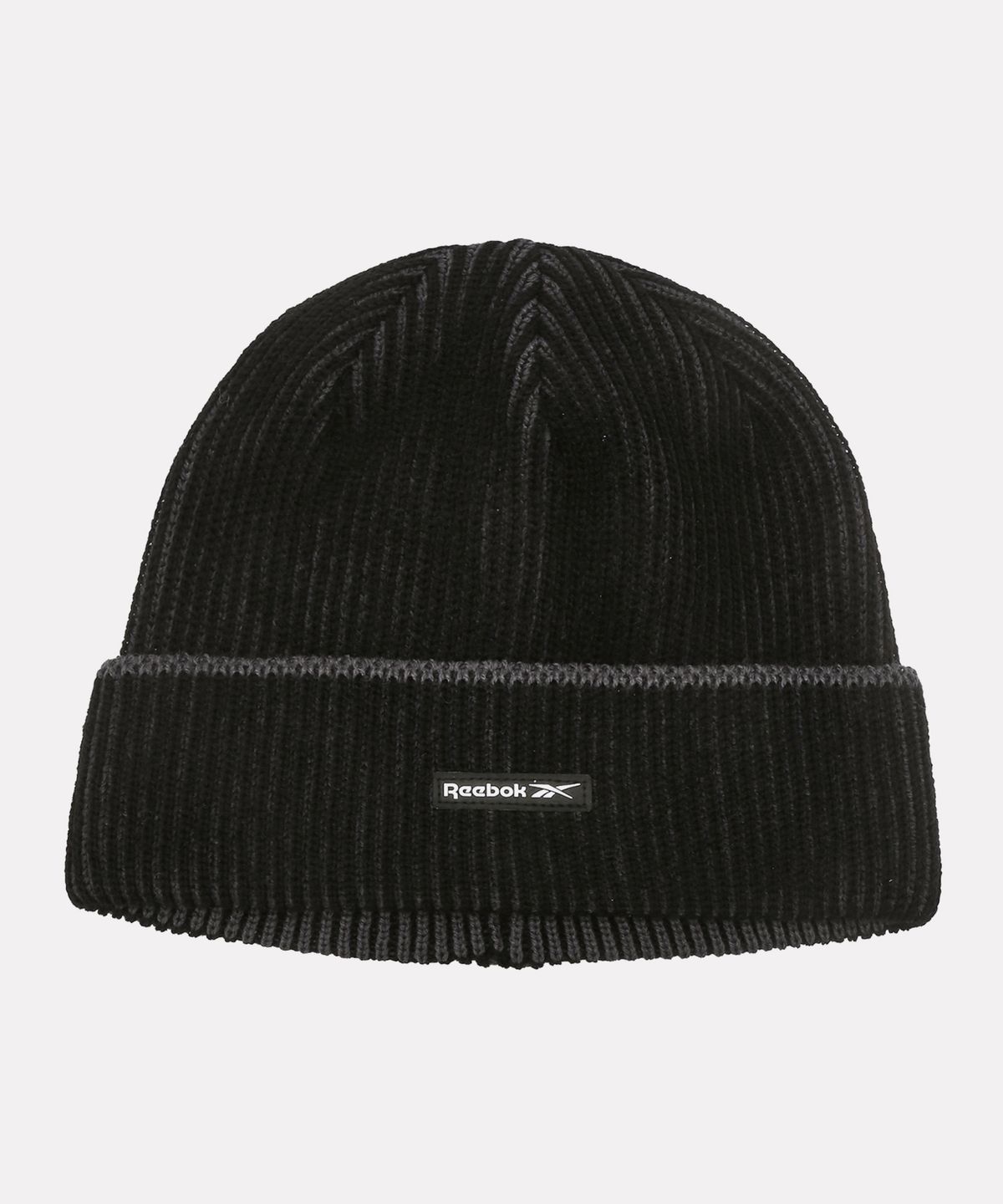 리복(REEBOK) 자수 투톤 비니 - 블랙