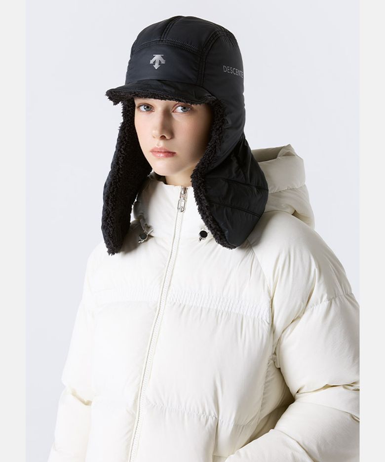 스위스 스키 퍼텍스 리버시블 트루퍼 햇 블랙 SR323ICP92