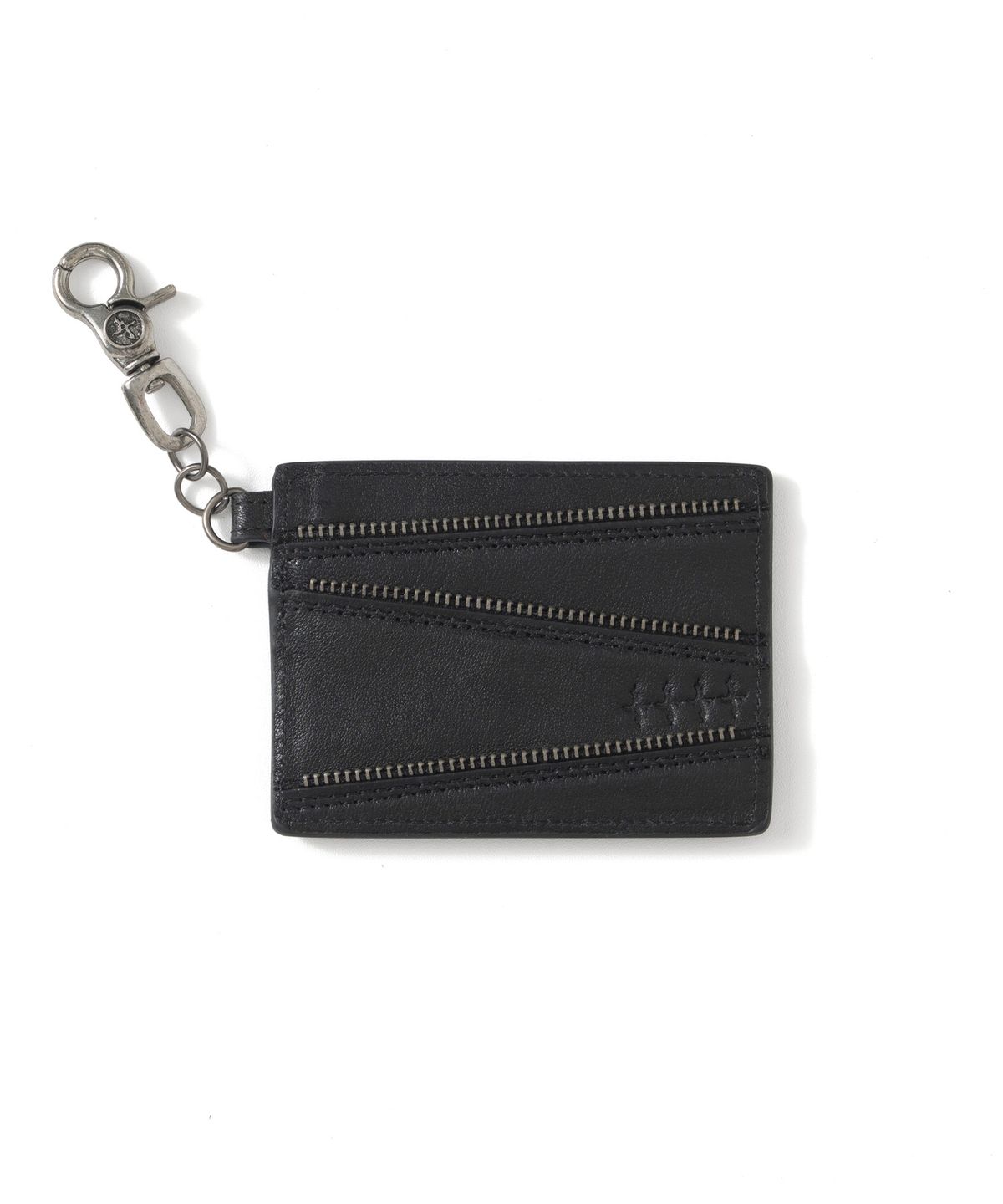 낫포너드(NOT4NERD) Multi Slash Zip Card Wallet - Black