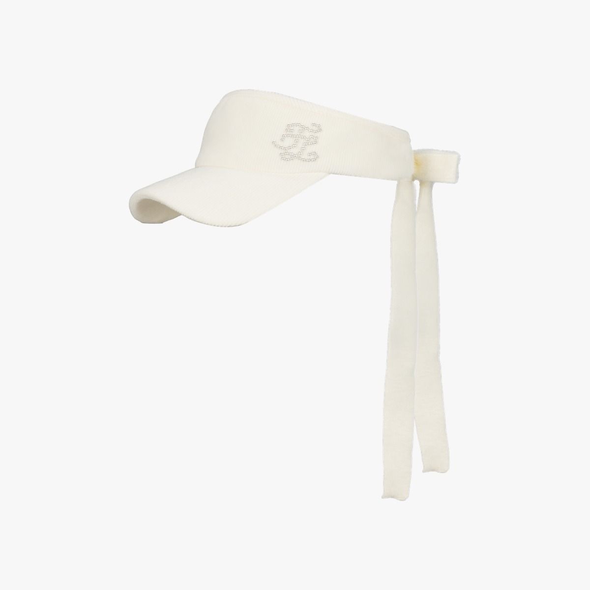 페어라이어 골프(FAIRLIAR GOLF) 앙고라 리본 바이저 (아이보리)