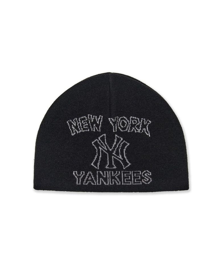 고프코어 레터링 노 커프스 비니 NY (Black)