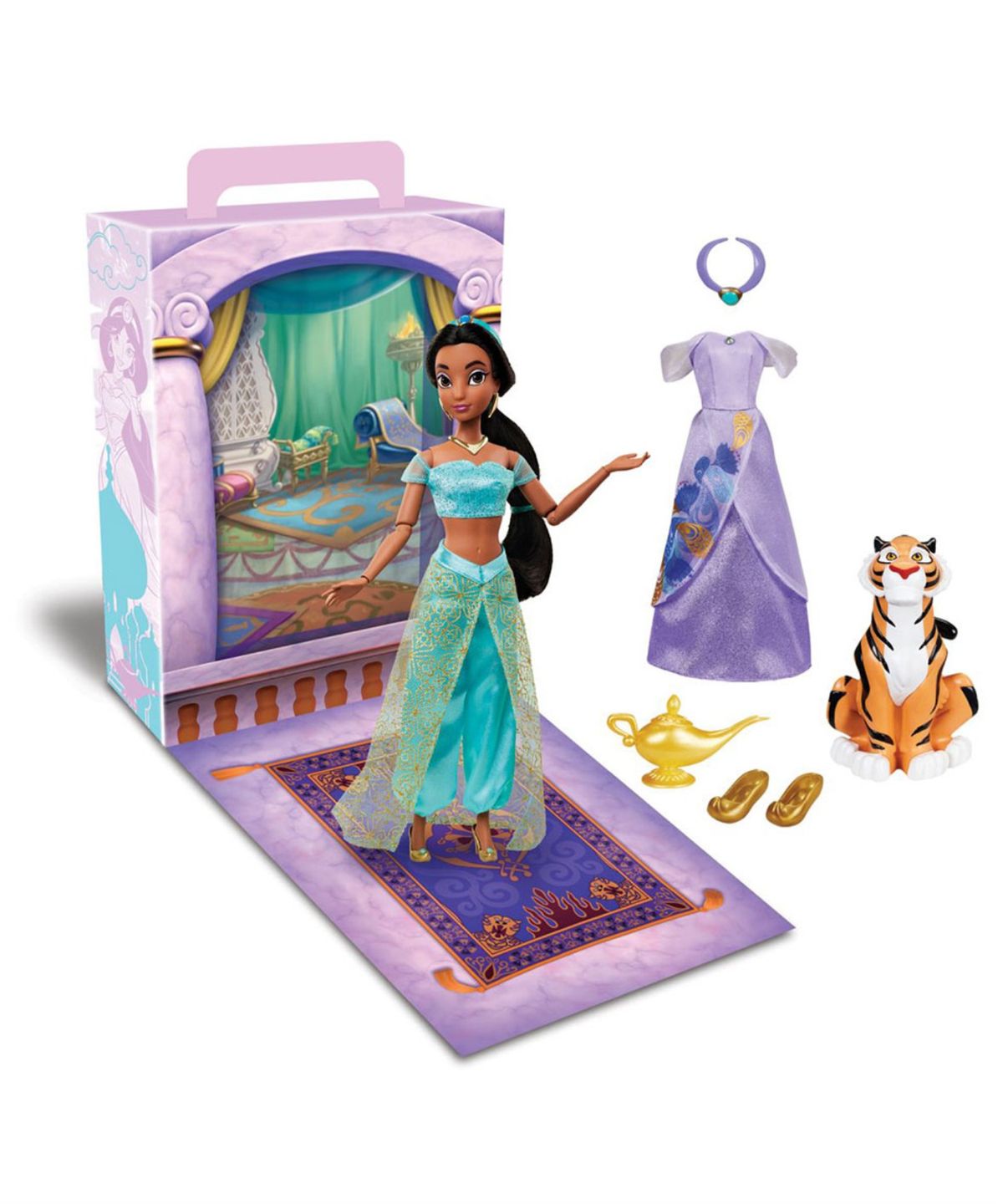 디즈니 스토어(DISNEY STORE) 프린세스 알라딘 자스민 스토리북 돌 (101Q423U108)