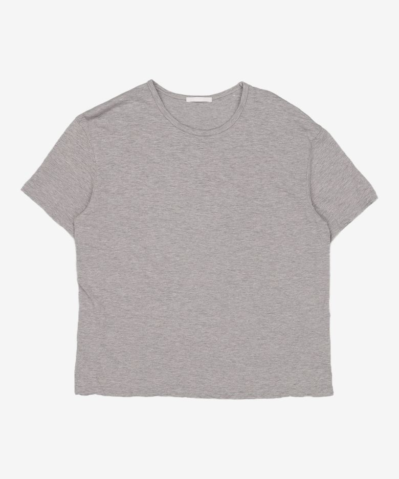 SLUB TEXTURE T-SHIRTS (MELANGE GRAY) 0
