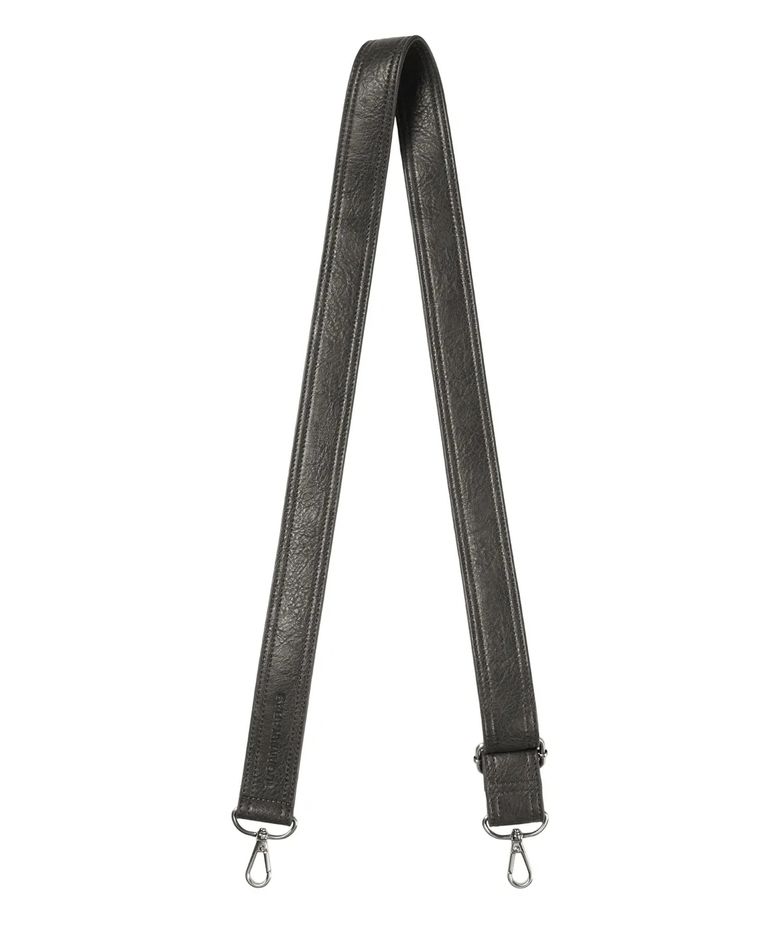 Studded Leather Shoulder Bag (Silver) - Strap