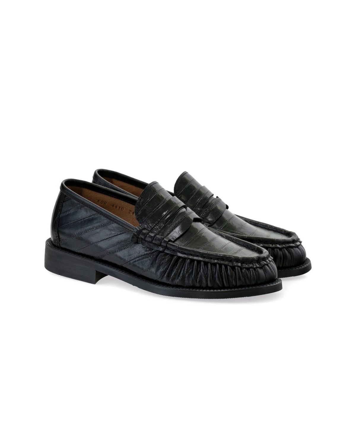 올클래식(ALLCLASSIC) Lune Shirring Loafer #02 [Black eel]
