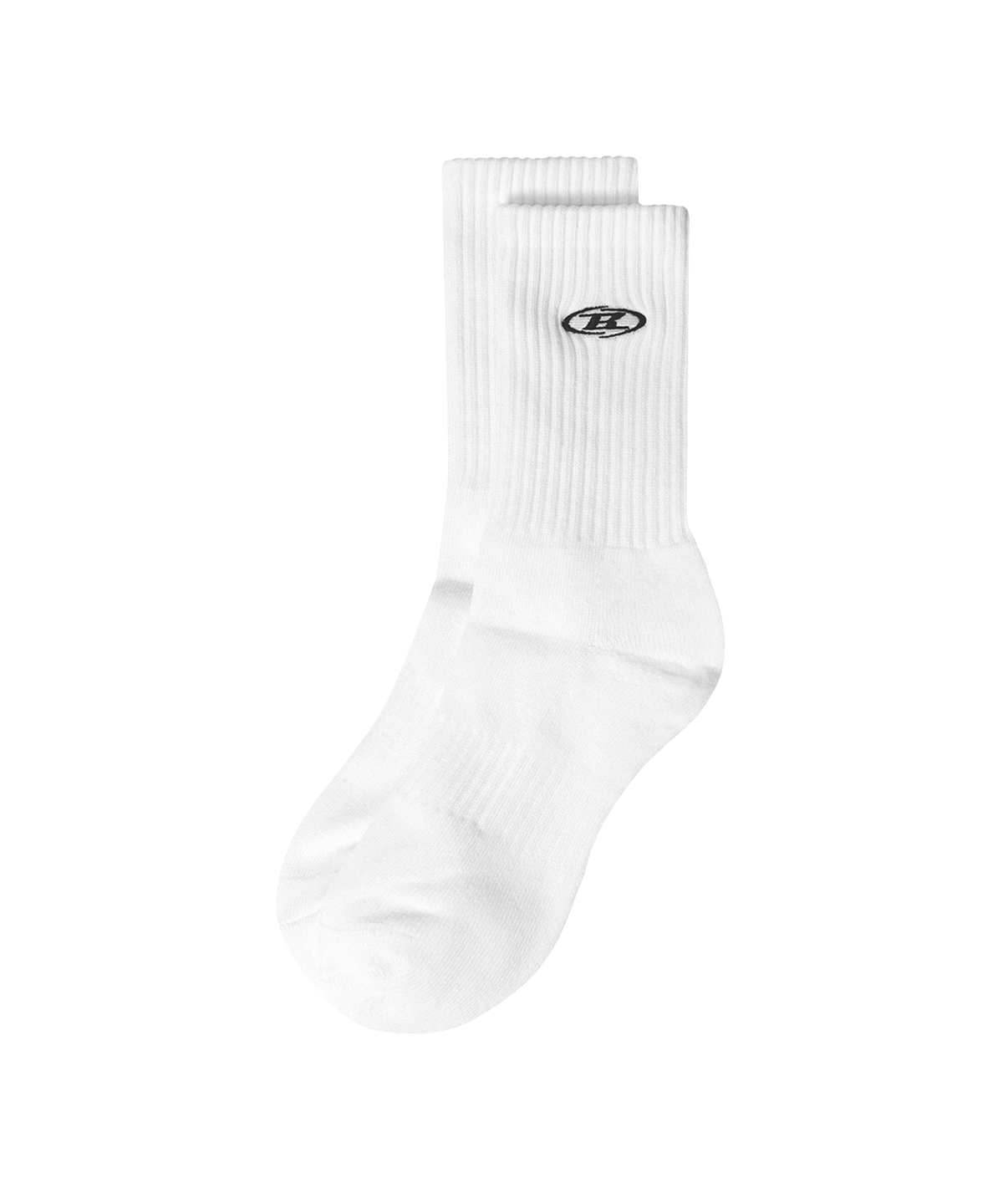 본투윈(BORN TO WIN) SMALL B EMBROIDERY SOCKS [WHITE]