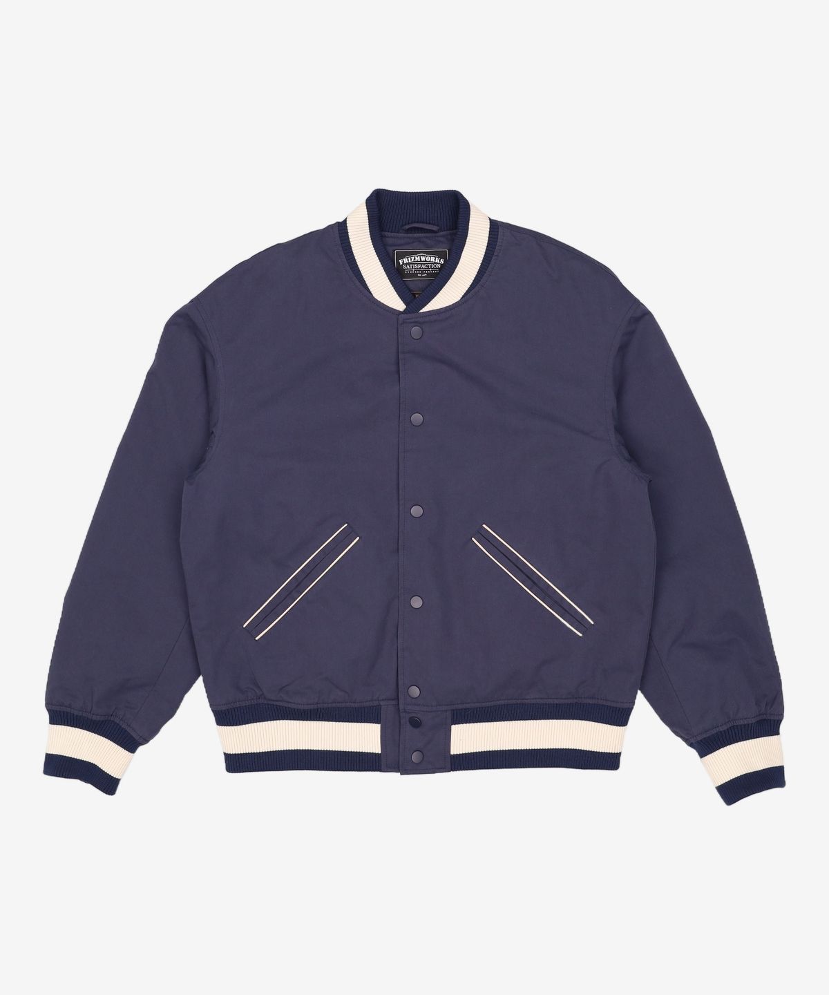프리즘웍스(FRIZMWORKS) CAVALRY TWILL VARSITY JACKET _ NAVY M