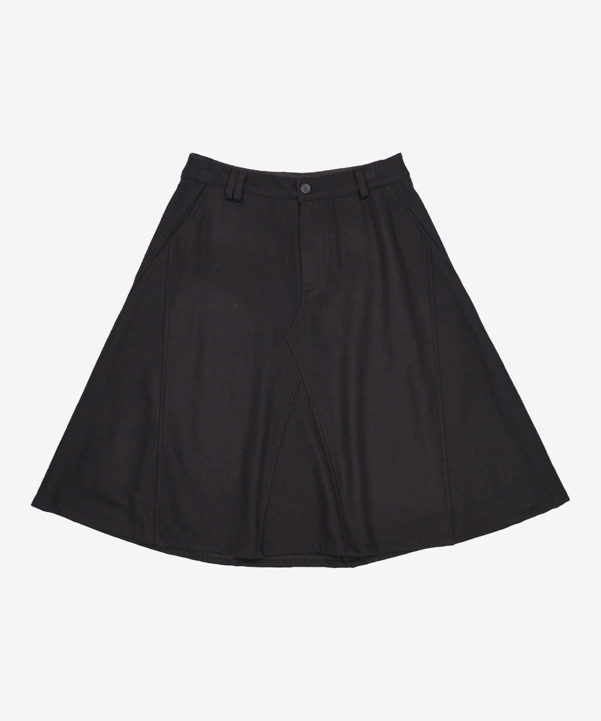 오헤시오(OHESHIO) WOOL TWILL A-LINE SKIRT M