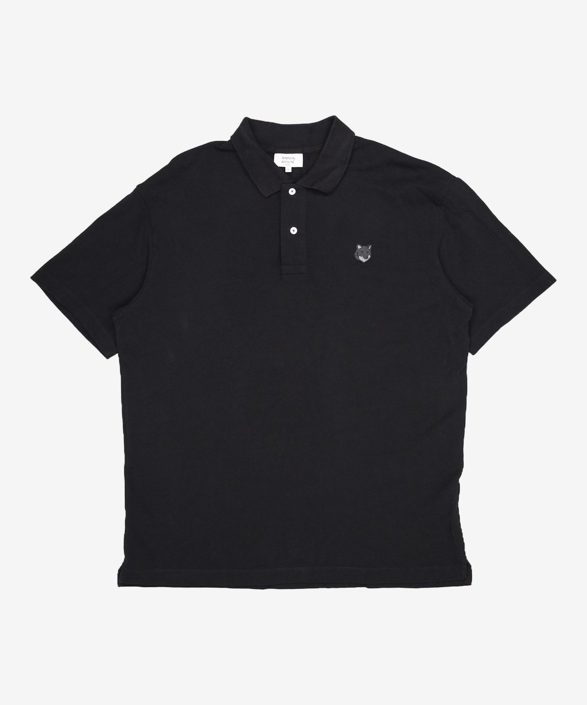 메종 키츠네(MAISON KITSUNE) 볼드 폭스 헤드 패치 컴포트 반소매 폴로 셔츠 XL