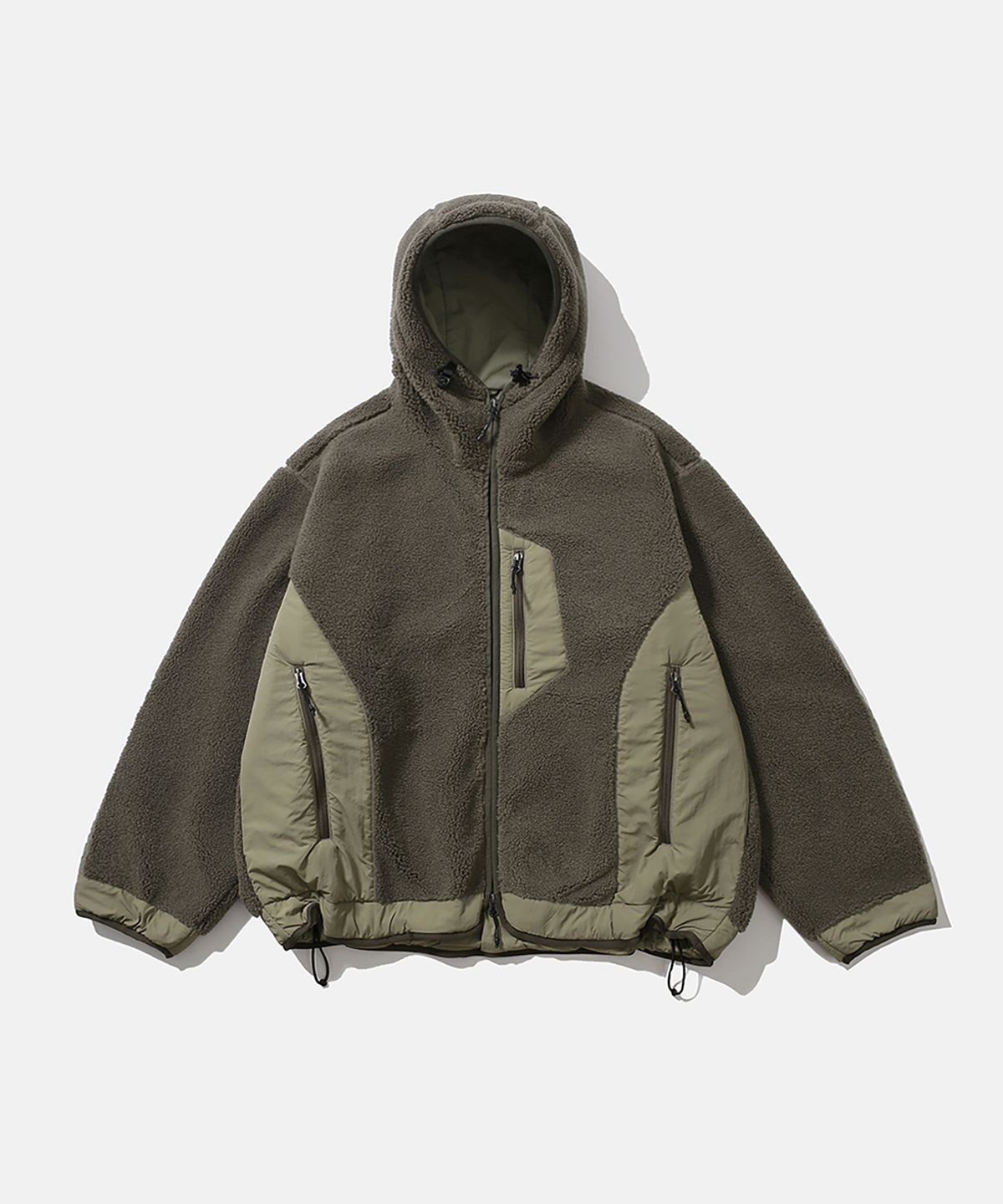 모이프(MOIF) [AW26] HIKER FLEECE HOODIE JUMPER / STONE