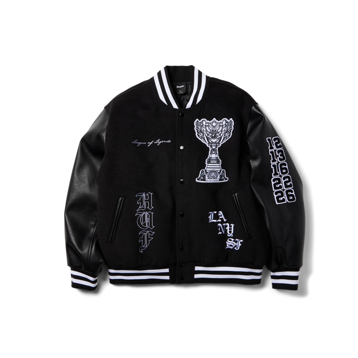 라이엇 스토어(RIOT STORE) huf x 2026 Worlds 바시티 자켓