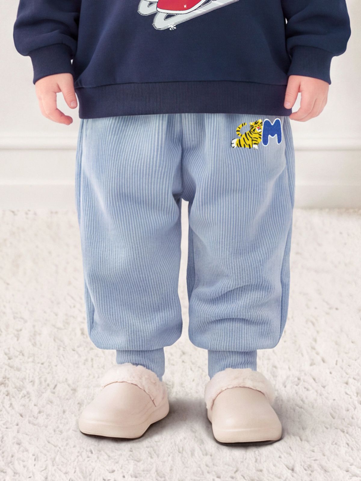 몰리멜리(MOLLIMELLI) 데일리보송배기벨로아본딩팬츠
