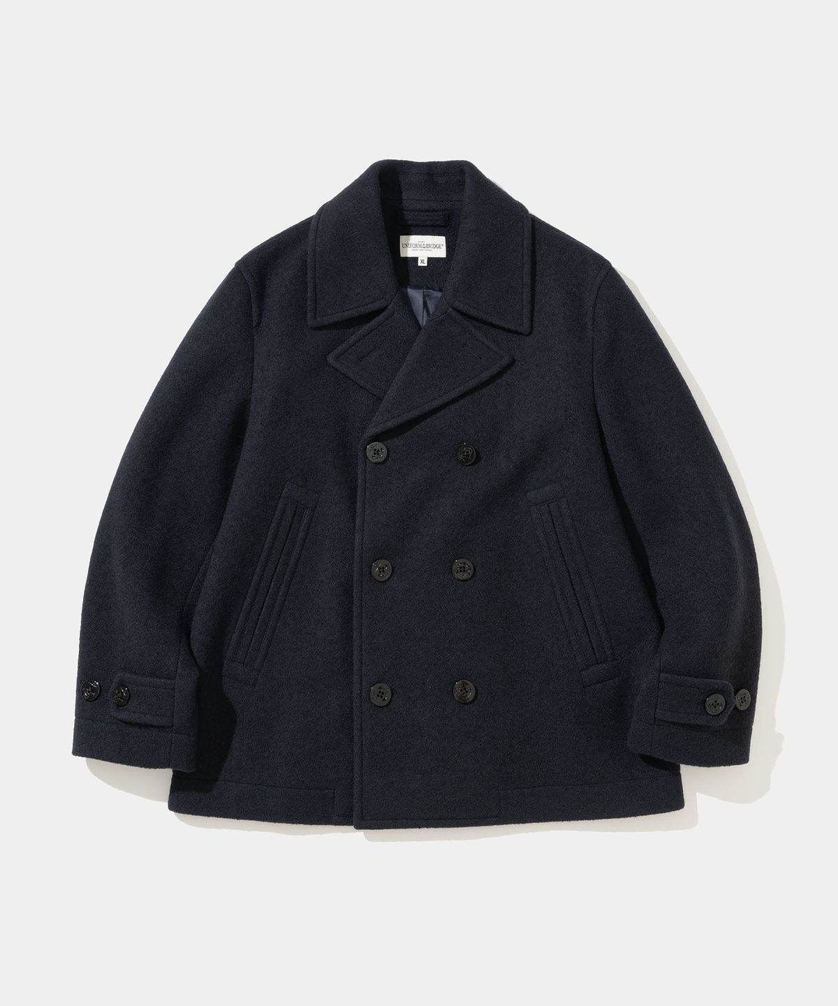 유니폼브릿지(UNIFORM BRIDGE) wool pea coat dark navy