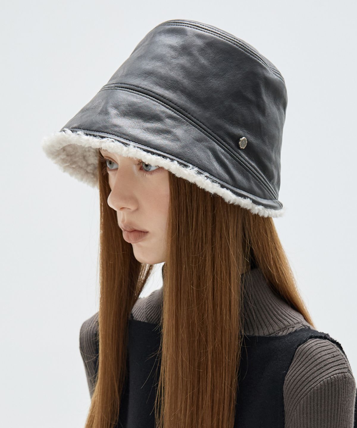 브라운햇(BROWNHAT) 레브 램스킨 보닛