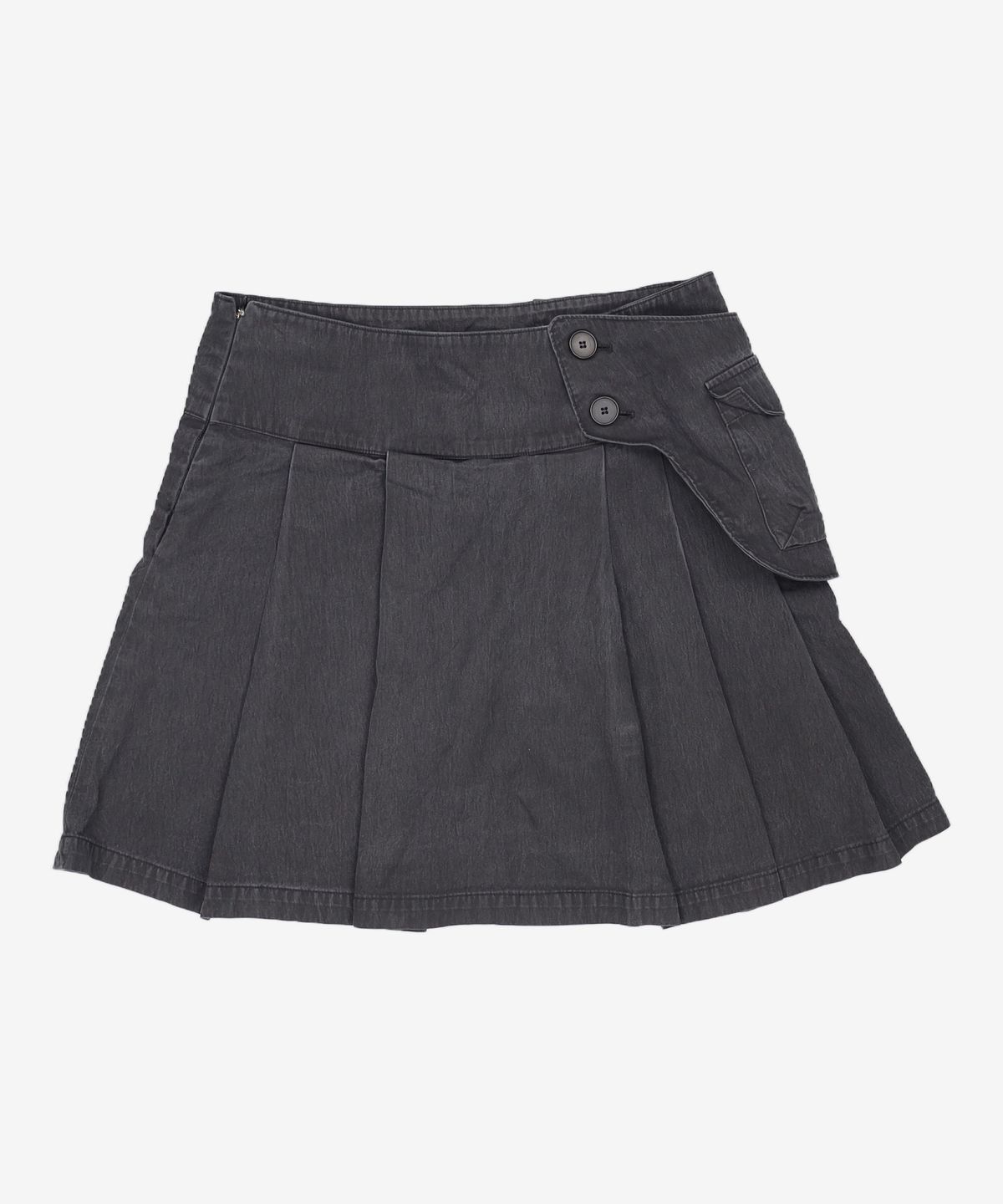 미세키서울(MISEKI SEOUL) Waist pocket bag midi skirt LIGHT GREY 2
