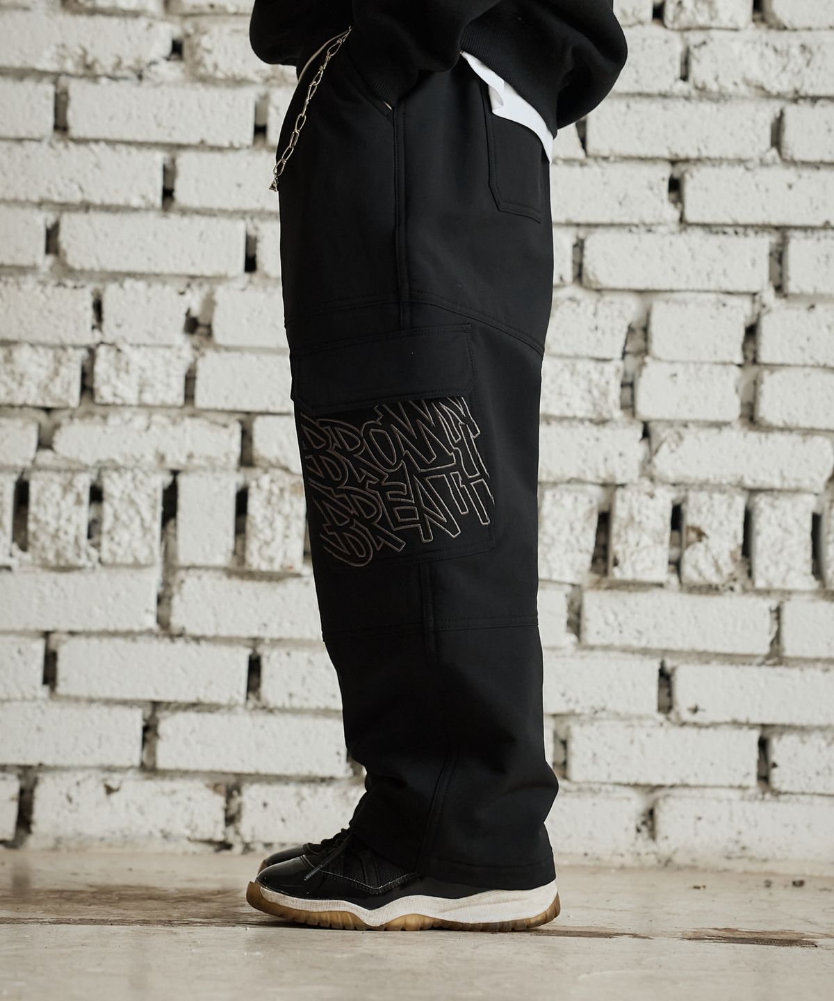 브라운브레스 키즈(BROWNBREATH KIDS) KIDS BRUSHED CARGO PANTS(기모) - BLACK