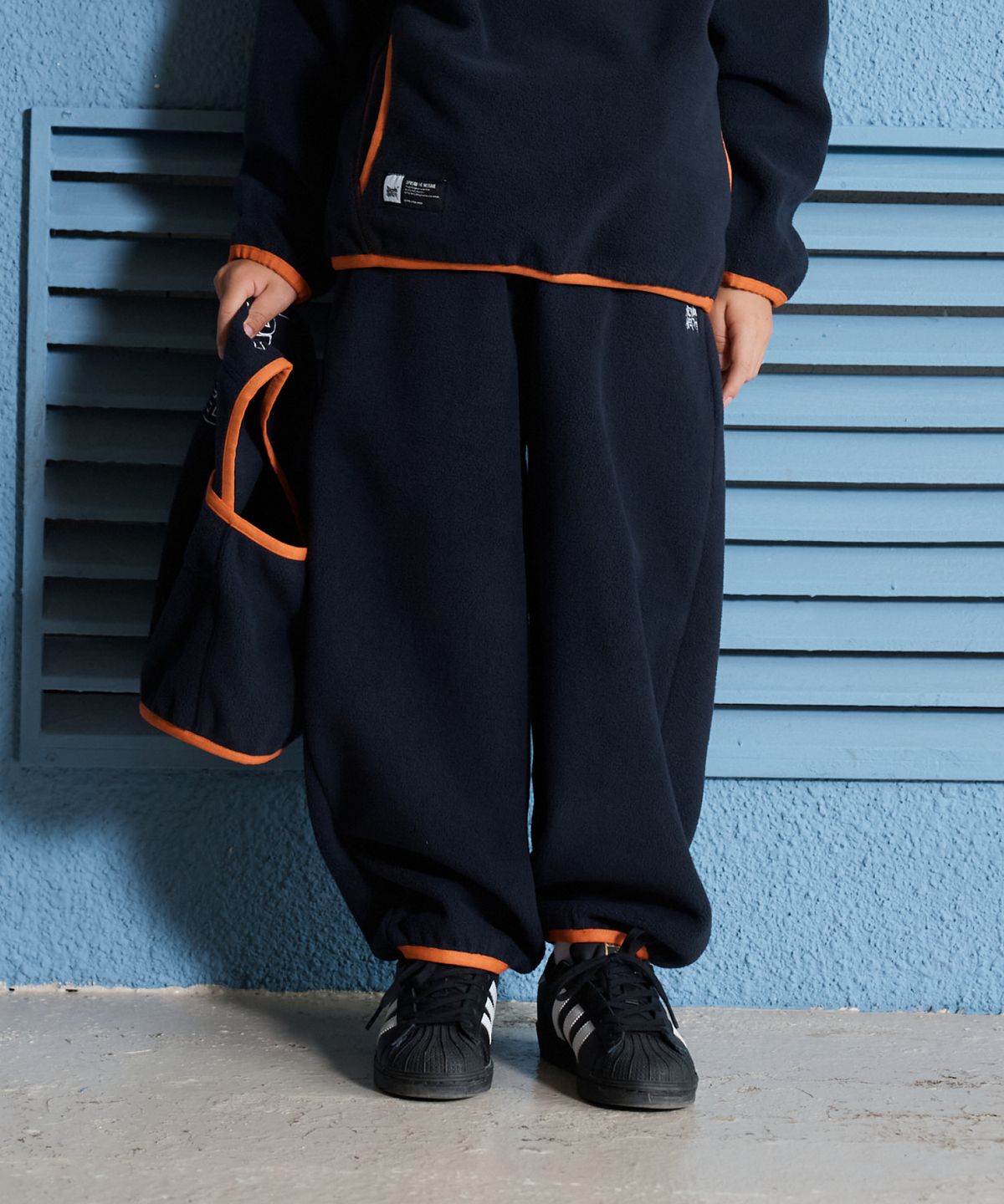 브라운브레스 키즈(BROWNBREATH KIDS) KIDS FLEECE TAG PANTS - NAVY