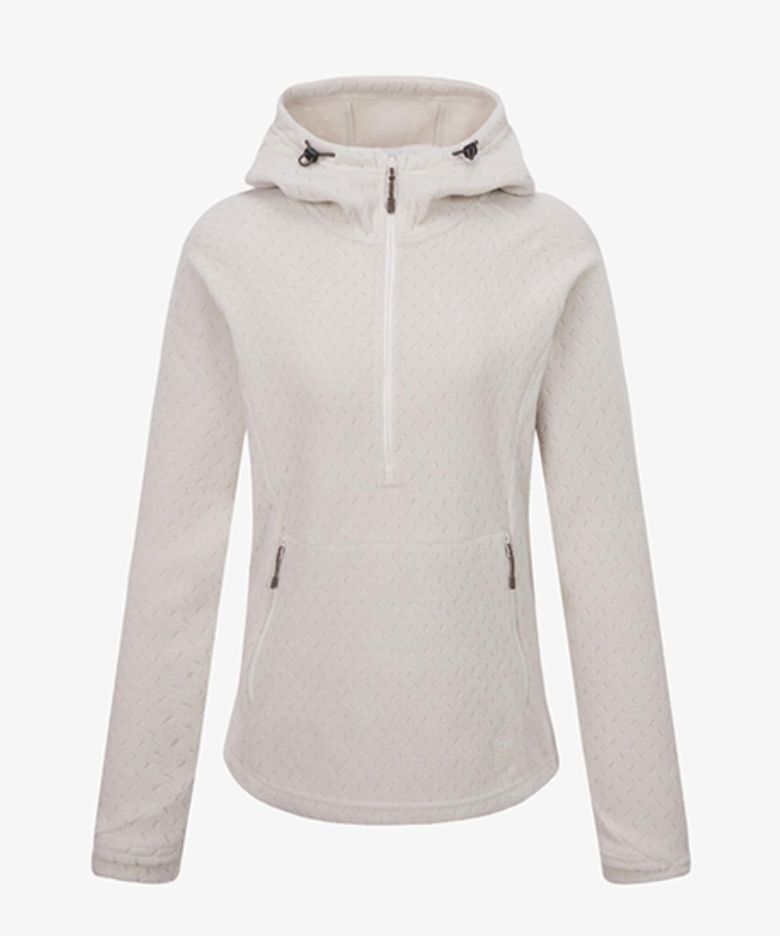 여성 트레일 믹스 플리스 풀오버 후디 UM5PS80A_SGY