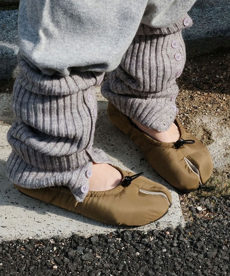 Padded String Flat / Khaki