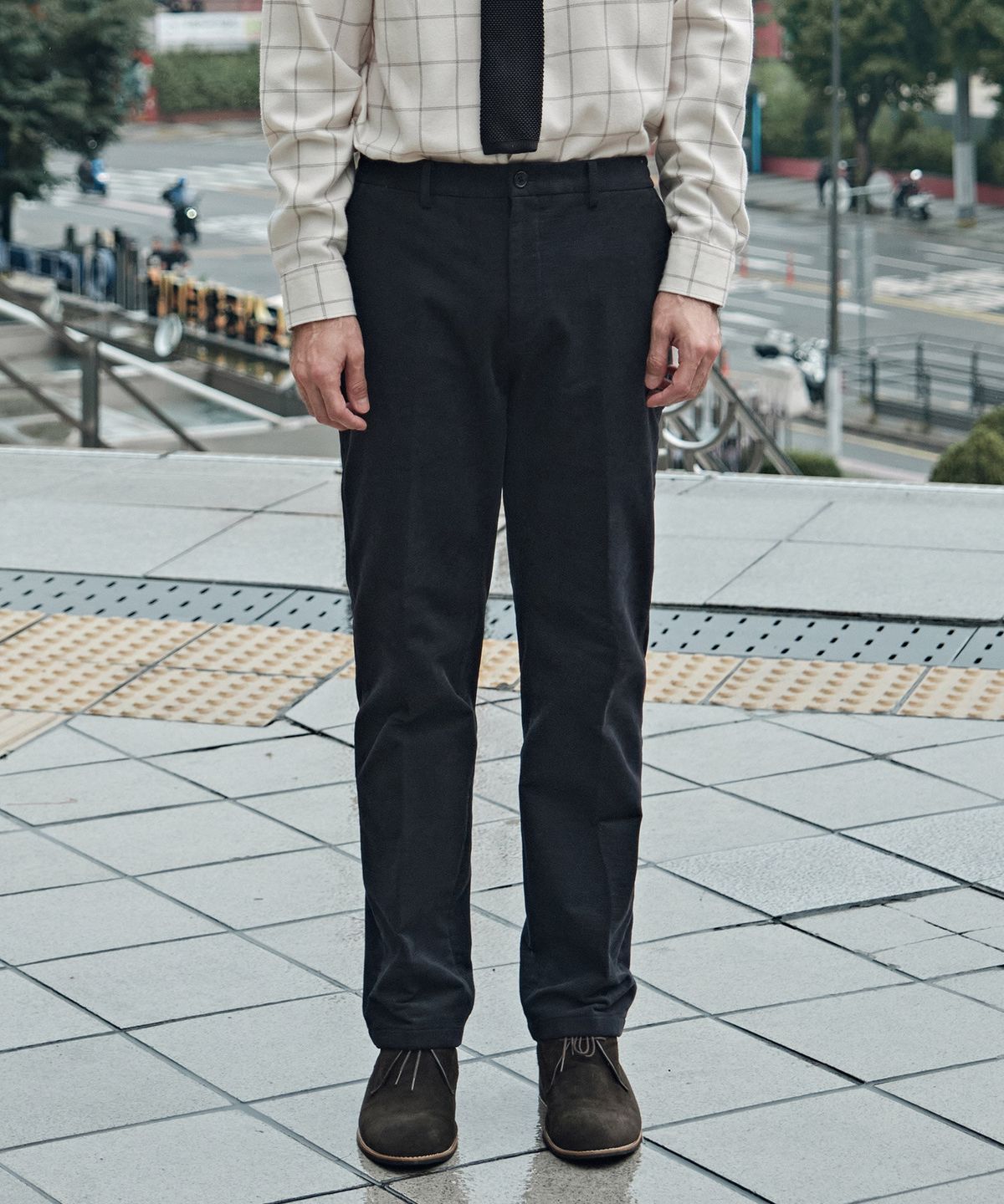 에스티코(STCO) DIEMS 변형 파일 기모 팬츠_네이비 (스트레이트핏)_DPAXD06ESN