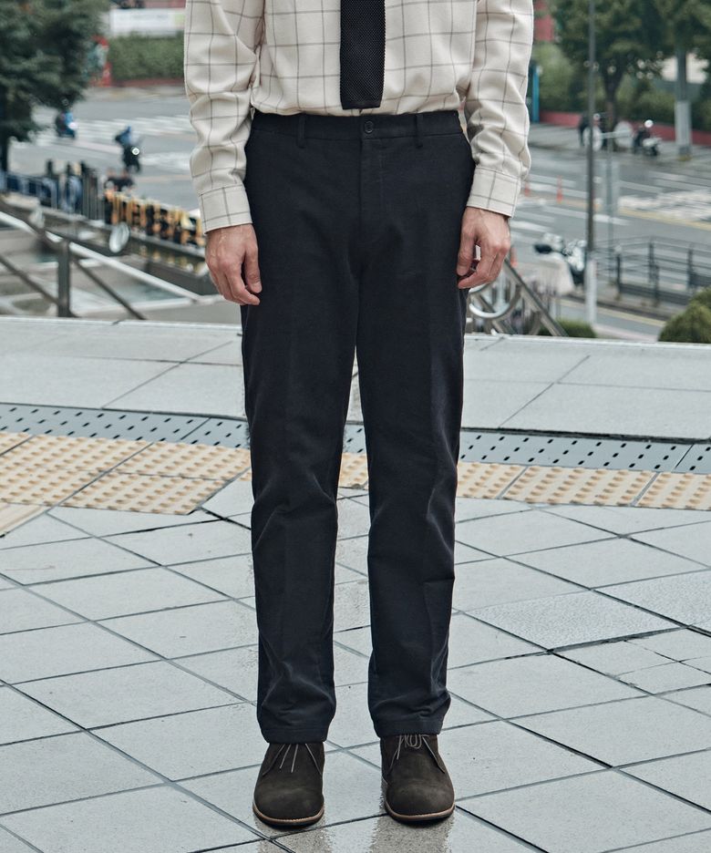 DIEMS 변형 파일 기모 팬츠_네이비 (스트레이트핏)_DPAXD06ESN