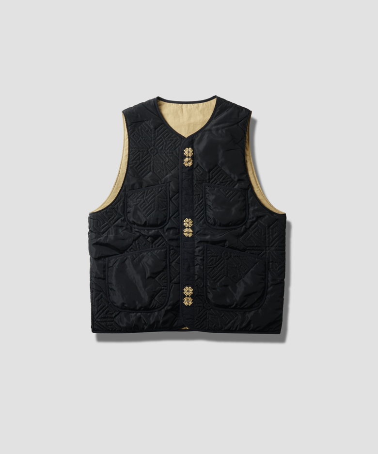 LAKH X GEN.G Reversible Logo Quilted Vest