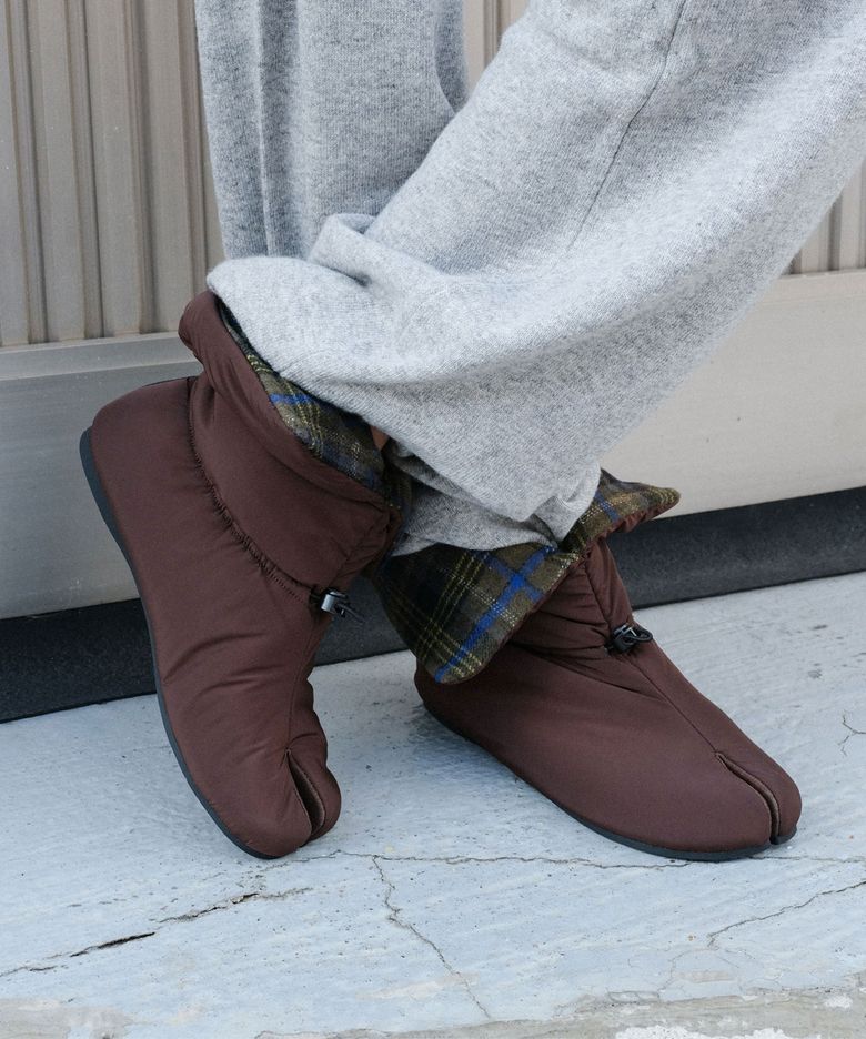 Padded String Boots / Brown