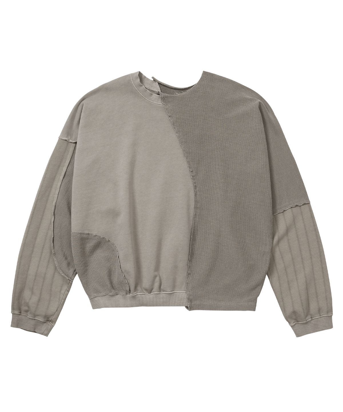 아조바이아조(AJOBYAJO) [KOIN] Pigment Triple Terry Sweatshirt [WARM GRAY]