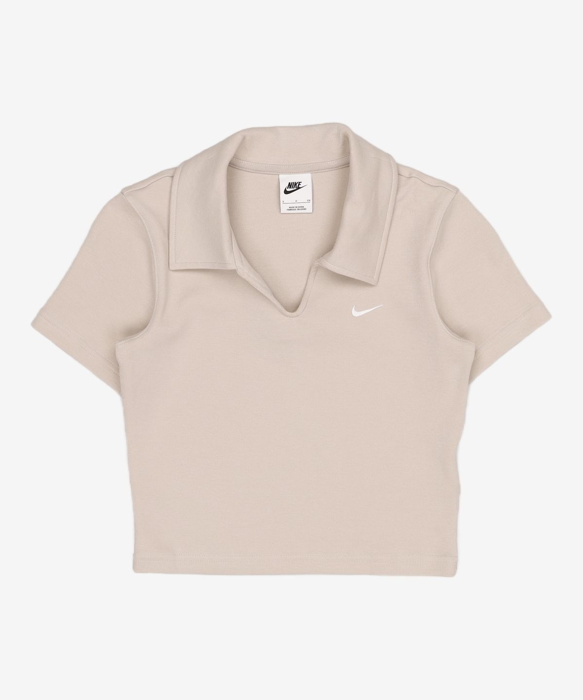 나이키(NIKE) 스포츠웨어 타이트 크롭 폴로 W - 크림 II:화이트 / IO2730-236 S