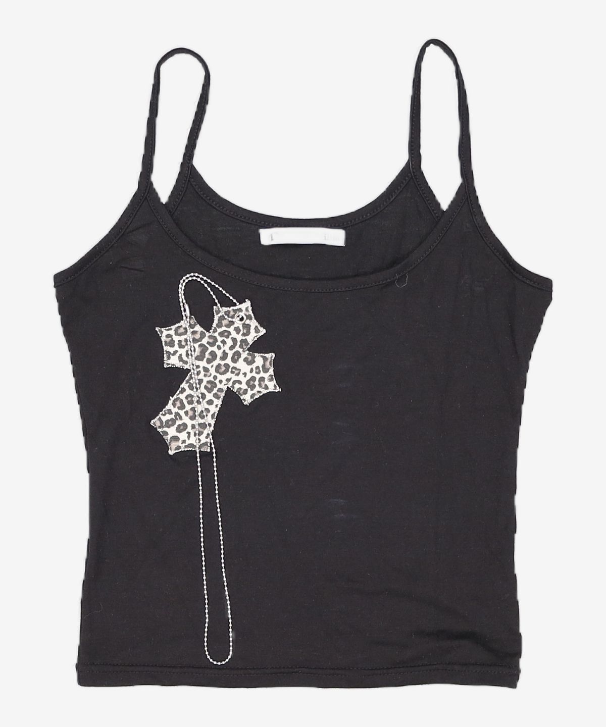일리오(ILLIO) Black leopard cross necklace sleeveless 1