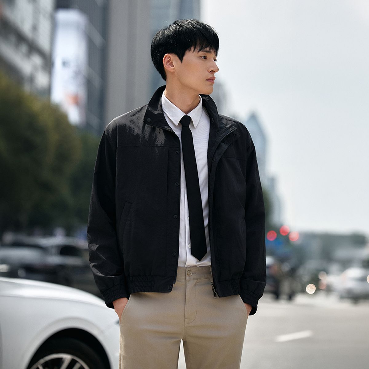 안다르(ANDAR) 제퍼 맨즈 블루종 자켓