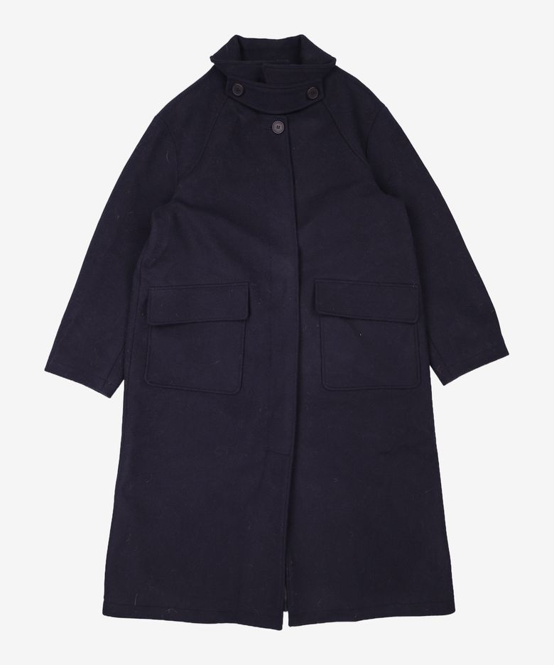 (우먼) 서플러스 울(WOOL) 세미오버 발마칸 코트 FREE