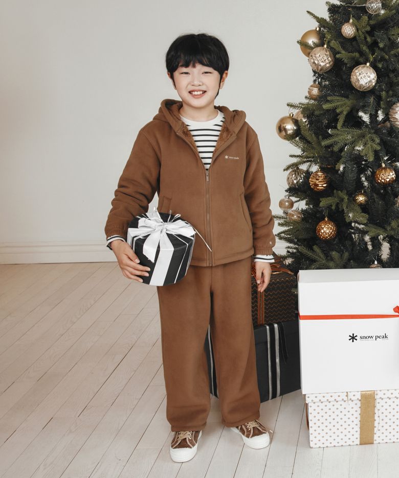 키즈 보아플리스 팬츠 (S26WKFFP81) Yellow Brown