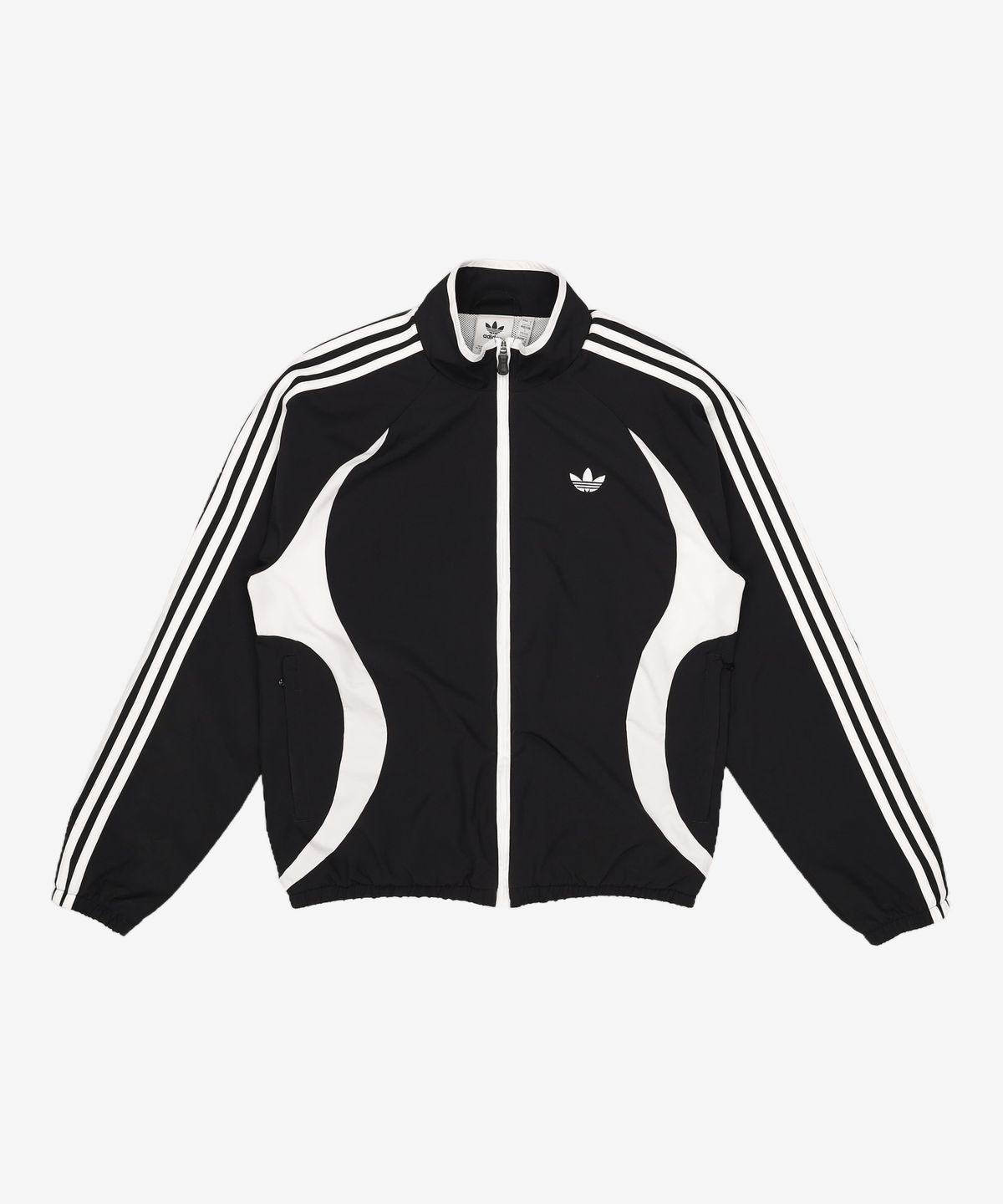 아디다스(ADIDAS) 팀가이스트 트랙탑 - 블랙:화이트 / JC6227 S